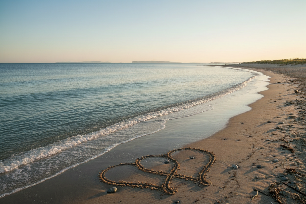keep image, but add another heart that overlaps this heart a little